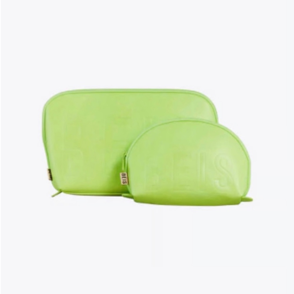 Beis Cosmetic Pouch Set Green Citron - Picture 3 of 7